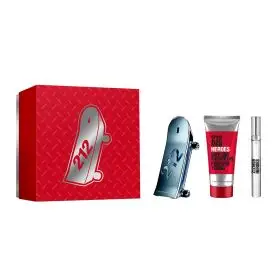 Set Carolina Herrera pentru Barbati: 212 Heroes, Apa De Toaleta, 90 ml + 212 Heroes, Apa De Toaleta, 10 ml + 212 Heroes, Gel de dus, 100 ml