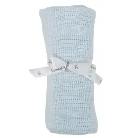 Paturica celulara din bambus 90x60 cm Comfi Love Baby Blue