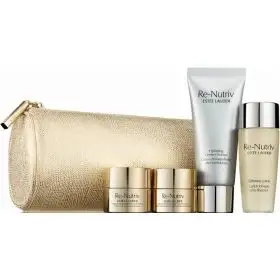 Estee Lauder Re-Nutriv Deluxe, Femei, Set: Hydrating Creme Cleanser 30ml+Ultimate Lift Regenerating Youth Creme 7ml+Ultimate Lift Regenerating Youth Eye Creme 7ml+Softening Lotion 30ml+Geanta