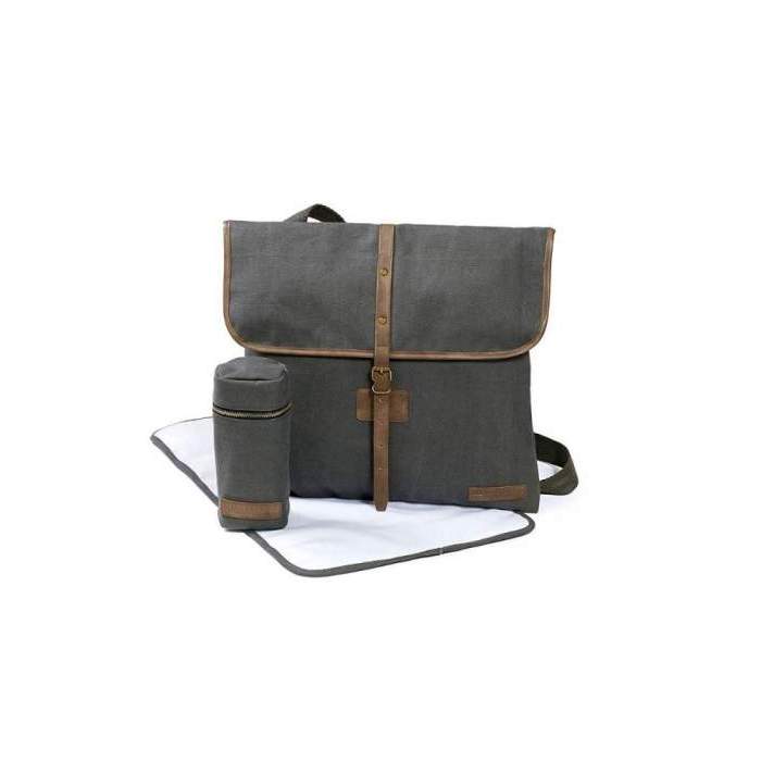 Geanta Unisex pentru Scutece Satchel Silver Cloud  East Coast 8684