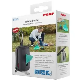 Pungi igienice parfumate pentru scutece, 60 bucati, cu dispenser, Reer 85011