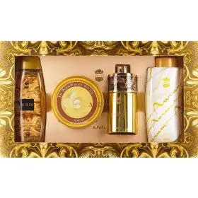 Set Cadou AJMAL AURUM 75 ml + 200 ml Gel de dus + 200 g Unt de corp + 100 g Pudra de corp parfumata