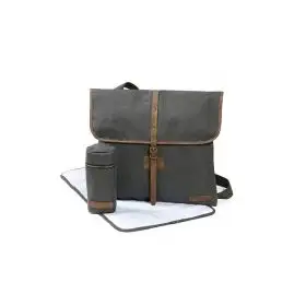 Geanta Unisex pentru Scutece Satchel Silver Cloud 