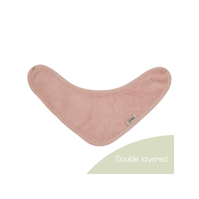 Baveta Textila cu Doua Straturi Tip Bandana din Bambus Misty Rose Timboo TM-BAV09-531
