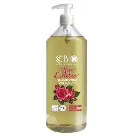 Sampon si gel de dus organic 2 in 1 cu trandafiri 1000 ml CE'BIO