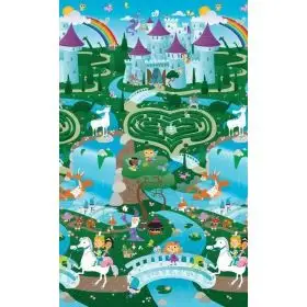 Covoras de Joaca cu Doua Fete pentru Copii Prince Lionheart City / Fantasyland 