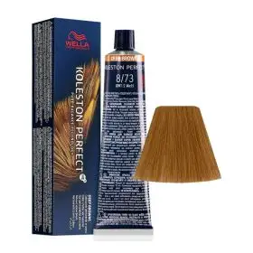 Vopsea profesionala Wella Professionals Koleston Perfect 8/73, Blond Deschis Castaniu Auriu , 60 ml 