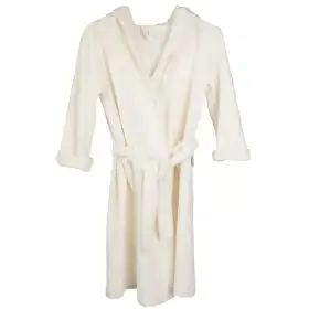 Halat de Baie Frotir din Bambus pentru Copii 8-10 ani Daisy White