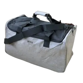 Hugo Boss, Polyester, Textile Bag, Gym, Grey, For Men