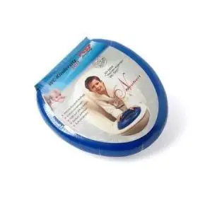 Reductor scaun toaleta pentru copii, buretat, ergonomic, portabil, 28 x 29 cm, albastru, Reer 4811.1