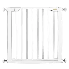 Poarta de siguranta pentru copii, 75-81 cm, extensibila, montare prin presiune, fara gaurire, metal, alb, Guardino 700010