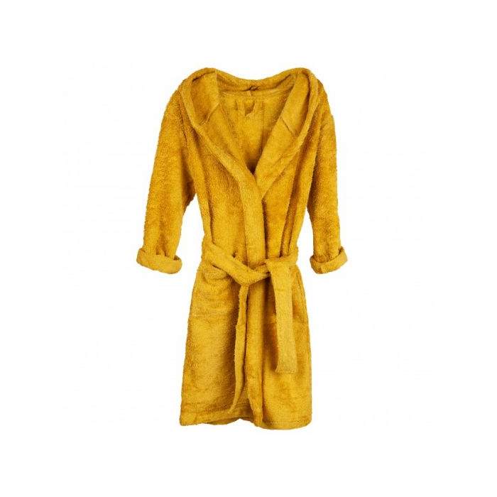 Halat de Baie Frotir din Bambus pentru Copii 8-10 ani Ocher Timboo TM-BAD04-528