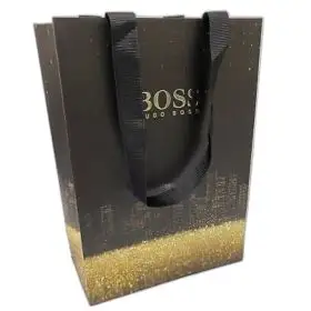 Hugo Boss, Boss, GWP Cardboard Bag, Black, 25 x 18 x 9 cm