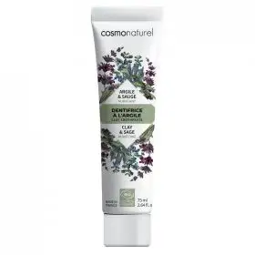 Pasta de dinti BIO pentru curatarea dintilor cu argila si salvie 75 ml COSMO NATUREL