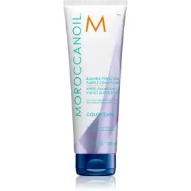 Balsam de par Moroccanoil, Color Care Blonde Perfecting Purple, fara parabeni, hrăneste și îmbunatateste tonusul, 200 ml