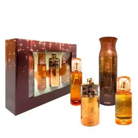 Shine Set Cadou: Apa de Parfum 75 ml + Lotiune de Corp 100 ml + Apa pentru Par 30 ml + Deodorant 200 ml