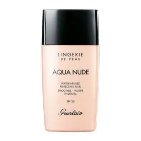 Fond de ten Guerlain Lingerie De Peau Aqua Nude Perfecting Fluid Spf 20 06W Very Deep Warm 30 Ml