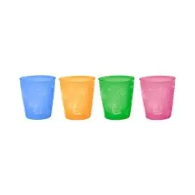 Set 4 pahare colorate pentru bebelusi si copii, 300 ml, fara BPA, 18+ luni, Nip 37061