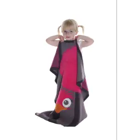 Paturica Tricotata din Bumbac Strut Roz cu Gri