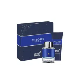 Set Montblanc: Explorer Ultra Blue, Apa De Parfum pentru Barbati, 60 ml + Explorer Ultra Blue, Citrus Aromatic, Cleanser, Shower Gel, 100 ml