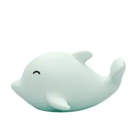 Lampa de veghe cu LED, cu oprire cronometrata, forma delfin, albastra, Lumilu Sea Life Dolphin, Reer 52293