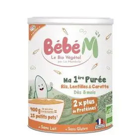 Piure bio de legume cu orez pentru bebelusi incepand de la 8 luni 400g
