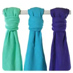 Set 3 museline din bambus 70x70cm Ocean Mix XKKO