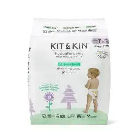 Scutece Hipoalergenice Eco Kit&Kin Chilotel XXL, Marimea 7, 17 kg+, 16 buc 