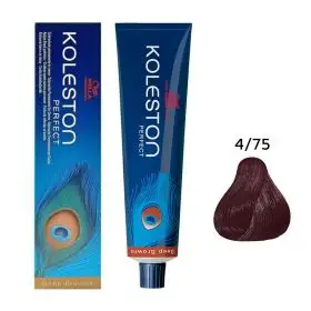 Vopsea de par permanenta, Wella Professionals, Koleston Perfect, 4/75 Saten mediu-mahon, 60 ml