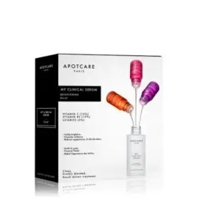 My Clinical Serum Set Apotcare: Vitamin C, Vitamin C, Brightening, Serum, For Face, 10 ml + Vitamin B3, Vitamin B3, Anti-Redness, Serum, For Face, 10 ml + Licorice, Alcohol-Free, Anti Spot, Day & Night, Serum, For Face, 10 ml