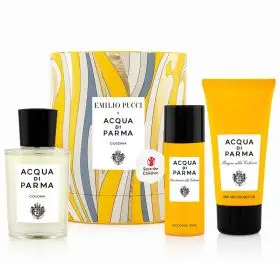 Set Acqua di Parma: Blu Mediterraneo Arancia di Capri, Apa De Toaleta Unisex, 75 ml + Blu Mediterraneo Arancia di Capri, Body Lotion, All Over The Body, 50 ml + Blu Mediterraneo Arancia di Capri, Cleansing, Shower Gel, For All Skin Types, 40 ml