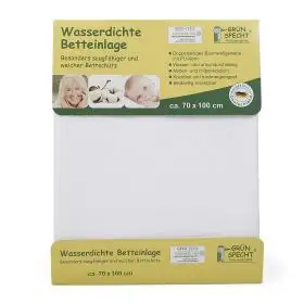 Protectie impermeabila saltea copii, 70X100cm fata dubla din bumbac, spalare automata 95°C, Gruenspecht 164-00