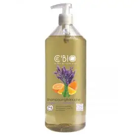 Sampon si gel de dus organic 2 in 1 cu portocale si lavanda 1000 ml CE'BIO