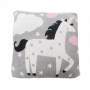 Perna Decor Bumbac Unicorn Gri/Roz Bizzi Growin