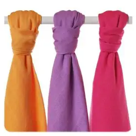 Set 3 museline din bambus 70x70cm Red Sky Mix 