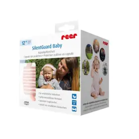 Casti antifonice pentru bebelusi, ofera protectie auditiva, SNR 25, roz, 12+ luni, Reer SilentGuard Baby Girl 53074