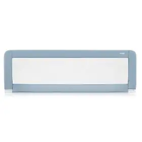 Bariera protectie anticadere pat copii, lungime 150 cm, albastru-gri, Reer Sleep'n Keep XL 45111