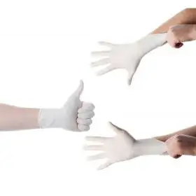 Manusi examinare latex nepudrate Minut, marimi S, M, L, albe