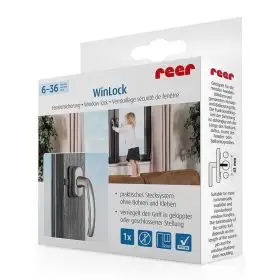 Siguranta pentru usi de balcon si ferestre, fara gaurire sau lipire, gri antracit, Reer WinLock 70021