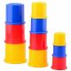 Happy World  Set 10 cupe pentru stivuit, Jucarie educativa pentru copii, Multicolor