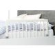 Protecție laterală pat pentru bebe din lemn White 45x90cm