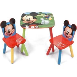 Set masuta si 2 scaunele Mickey Mouse Multicolor