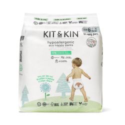 Scutece Hipoalergenice Eco Kit&Kin Chilotel XL6, Marimea 6, 15 kg+, 18 buc Alb
