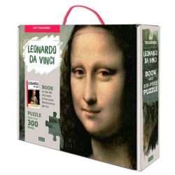 Puzzle Mona Lisa (300 piese+carte) Multicolor