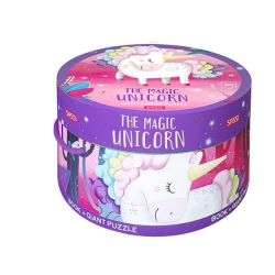 Puzzle (30 piese) cu carte - Unicorn Multicolor
