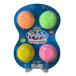 Spuma de modelat cu sclipici Playfoam™ - Set 4 culori Multicolor
