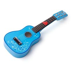 Chitara din lemn pentru copii- Albastru 