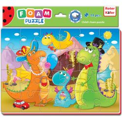 Puzzle Funny Dino 24 piese Roter Kafer RK1201-09 Initiala