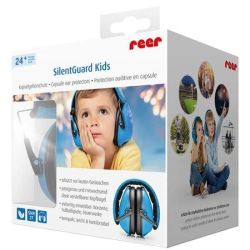 Casti antifonice pentru copii, ofera protectie auditiva, SNR 27, albastre, 24+ luni, Reer SilentGuard Kids Boy 53083 Albastru