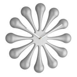  60.3008_19 Ceas de perete analog, creat de designer, model ASTRO, argintiu metalic mat, TFA TFA Argintiu